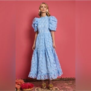 Sister Jane Dream Women's Sky Lily
Embroidered Midi Dress 🩵